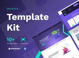Geomitra – Creative Financial Elementor Pro Template Kit