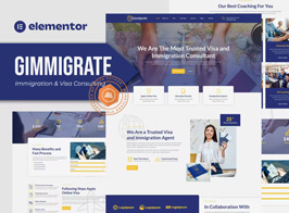Gimmigrate – Immigration & Visa Consulting Elementor Template Kit