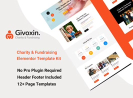 Givoxin – Charity Elementor Template Kit