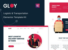 Gloy – Logistic & Transportation Delivery Elementor Template Kit