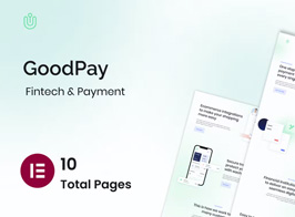 Goodpay – Fintech Elementor Template Kit