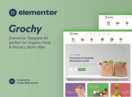 Grochy – Organic Food & Grocery Store Elementor Template Kit