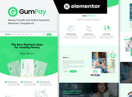GumPay – Money Transfer & Online Payments Elementor Template Kit