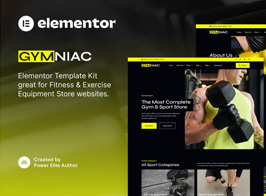 Gymniac – Fitness & Exercise Equipment Store Elementor Template Kit