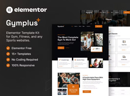 Gymplus – Gym & Fitness Elementor Template Kit