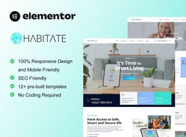Habitate – Smart Home Services Elementor Template Kit