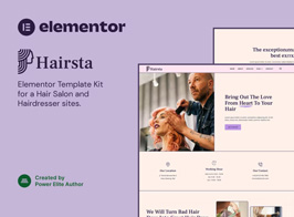 Hairsta – Hair Salon & Hairdresser Elementor Template Kit