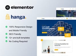 Hanga – Construction & Building Elementor Template Kit