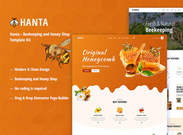 Hanta – Beekeeping & Honey Shop Elementor Template Kit