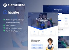 Hauske – Houskeeping & Cleaning Services Elementor Template Kit