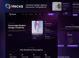 Hecxa – Creative Design Agency Elementor Template Kit