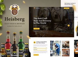 Heisberg – Craft Beer & Brewery Elementor Template Kit