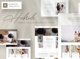Hibride – Bridal Photography & Wedding Planner Elementor Template Kit