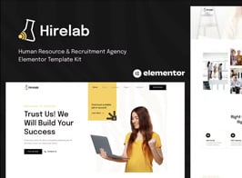 Hirelab – Human Resource & Recruitment Agency Elementor Template Kit