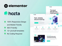 Hozta – Web Hosting Service Elementor Template Kit
