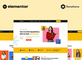 Hypebeat – Influencer Marketing Agency Elementor Pro Full Site Template Kit