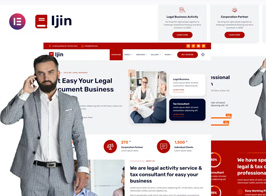 Ijin – Legal Business & Tax Consultant Services Elementor Template Kit