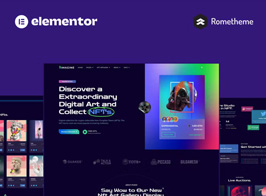 IMAGINE – Creative NFT Portfolio Elementor Pro Full Site Template Kit