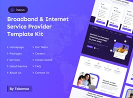 Inexus | Broadband & Internet Service Provider Elementor Template Kit