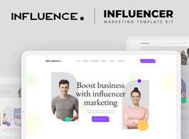 Influence – Influencer Marketing Agency Elementor Template Kit
