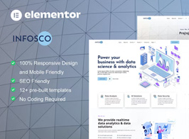 Infosco – Data Science & Analytic Service Elementor Template Kit