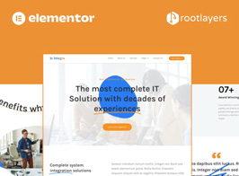Integra – IT Solution & Services Elementor Pro Full Site Template Kit