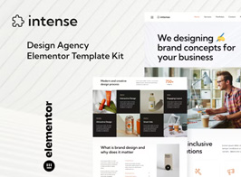 Intense – Creative Digital Agency Services Elementor Template Kit