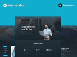 Intera – Cybersecurity Elementor Pro Full Site Template Kit