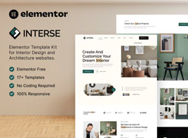 Interse – Interior Design & Architecture Elementor Template Kit