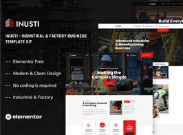 Inusti – Industrial & Factory Business Elementor Template Kit