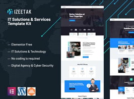 Izeetak – IT Solutions & Services Elementor Template Kit
