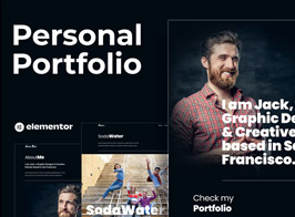 Jack.Dir – Personal Design Portfolio Elementor Template Kit