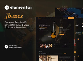 Jbanez – Guitar & Music Equipment Store Elementor Template Kit