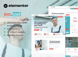 JezzCool – AC Repair Services Elementor Pro Template Kit