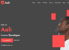 Aali – Joomla 5 Personal Portfolio & Resume Template