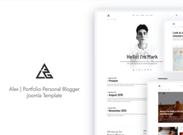Alex – Portfolio Personal Blogger Joomla Template