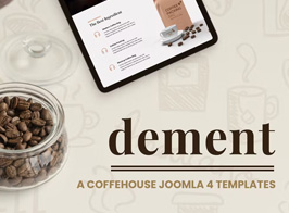 Dement – A Coffehouse Joomla 4 Templates