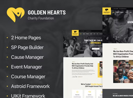 Golden Hearts – Charity & NGO Joomla 4 Template