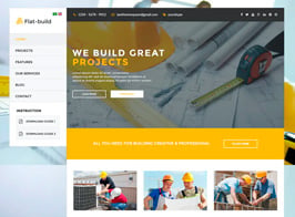 Flatbuild – Construction Joomla Template