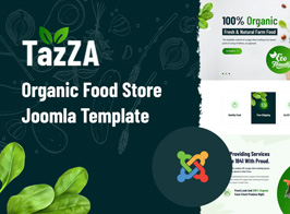 TazZA – Organic Food Store Joomla Template