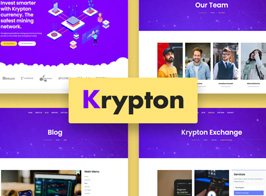 Krypton – Bitcoin Crypto Currency Joomla 5 Template