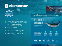 Joran – Fishing Club Elementor Template Kit