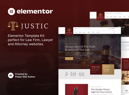 Justic – Law Firm & Legal Services Elementor Template Kit