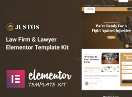 Justos – Law Firm & Lawyer Elementor Template Kit