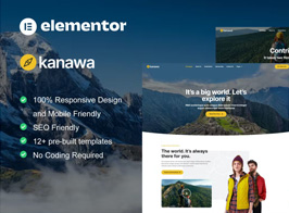 Kanawa – Modern Travel Blog Elementor Template Kit