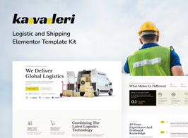 Kavaleri Logistic & Shipping Elementor Pro Template Kit