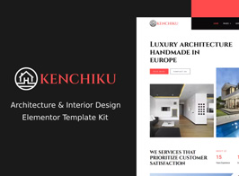 Kenchiku – Architecture & Interior Design Elementor Template Kit