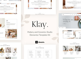 Klay – Pottery and Ceramics Studio Elementor Template Kit