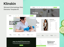 Klinskin – Skincare & Dermatology Clinic Elementor Template Kit