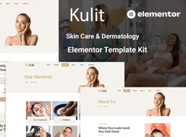 Kulit – Skin Care & Dermatology Elementor Template kit